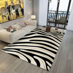 Kodusisustus Magamistoa matt Sebra mustriga vaip elutuba magamistuba pehmed vaibad libisemisvastased p&otilde;randamatid vett imavad vaibad Tapis 120x160cm