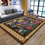 Imeilusad Mandala lillelised 3D-prindiga vaibad elutoa jaoks magamistoa sisekujundusega vaip Pehme flanellist kodu voodip&otilde;randamatt M&auml;nguala vaibad 100x150cm