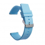 20/22 mm kellarihm, higikindel, hingav, pehmest silikoonist nutikellarihm Samsung S3 jaoks Huawei jaoks 22 mm helesinine v&auml;rv