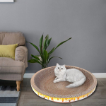 Kassid Scratcher Cardboard elutuba voodid lemmiklooma padi interaktiivne m&auml;nguasi &uuml;mmargune kauss diivan kraapimislapp 50cmx9cm