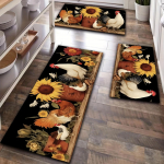 1tk Luksuslik kuke-p&auml;evalilleprint Prinditav k&ouml;&ouml;gimatt Pehme paksendatud k&ouml;&ouml;gimatt Veekindel libisemiskindel &otilde;likindel p&otilde;randamatt, jooksjavaip 40*60cm