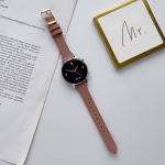 20 mm 22 mm universaalne ehtsast nahast kellarihm, elegantne mugav ja vastupidav kellarihm, mis &uuml;hildub Samsungi, Huawei, Amazfiti jne Huawei Gt2/Gt3 42mm roosa