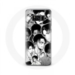 Coque pour Samsung Galaxy S8 plus Attaque des Titans Manga Levi Ackerman