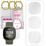 3x apgo Hydrogel Screen Protector for Fitbit Versa 3, Hydrogel Film, with positioning layer easy installation