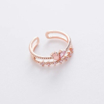 New Fashion Micro-inlaid Crystal Zircon Rings Sweet Elegant Flower Ring for Girl Women Finger Bague jewelry Bridal Delicate Gift 21