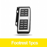 Roostevabast terasest auto k&uuml;tuse piduripedaali jalatoe pedaalide kate Volkswagen VW GOLF 7 MK7 Tiguan L Skoda Kodiaq Rapid Octavia A7 jaoks Footrest 1pcs