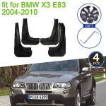 BMW X3 E83 jaoks 2004 2005 2006 2007 2008 2009 2010 Muda uuendamine Pritsmevastased porikaitsed eesmised tagarattad Poritiibade porilappide tarvikud gray