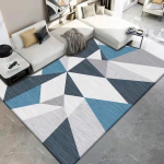 Geomeetriline vaip elutuppa Sametine vaip Lapsed Magamistoa Voodivaibad Pehmed ruudukujulised kohevad vaibad Kodu Diivanilaud Dekoratsioonimatt 160x200cm