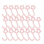 20 tk S kujuga t&auml;hemustriga j&otilde;ulup&auml;rja konksud metallist j&otilde;ulupuu kaunistused konks Kodukaunistus punane