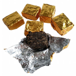 Mini Kuldne Tellis * JUNSHAN Jun Shan Huang Cha Hiina Kollane Tee Pressitud 50g Karbis