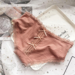 Armsad t&uuml;drukutirtsud puusa pitsi&auml;&auml;rega elastsed suured mugavad madala k&otilde;rgusega naiste alusp&uuml;ksid One Size punane