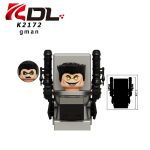 KDL823 m&auml;ngu tualettruumi meesmonitor Mini kokkupandud ehitusplokid ABS plastist tegevusfiguurid laste harivad m&auml;nguasjad