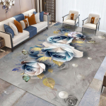 3D Korful roosi&otilde;ieline vaip Elutuba Magamistuba S&ouml;&ouml;gituba Vaibad Libisemisvastane matt Pulma punane vaip ukseava matt 200*300cm