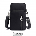 1 tk Moodne meeste ja naiste spordikott Mini mobiiltelefoni kott Crossbody &Otilde;lakotid K&auml;ekott must