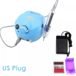 Professionaalne masin manik&uuml;&uuml;ri pedik&uuml;&uuml;ri jaoks, 30 000 p/min, elektriline k&uuml;&uuml;nepuuri poleerimist&ouml;&ouml;riist US Plug sinine