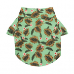 Lemmiklooma s&auml;rk, alla keeratav krae allergiavaba erksav&auml;rviline peen muster Kergesti kantav masin M kollane