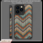 Vertikaalne teraline nahk moodne pehme silikoonist telefoni&uuml;mbrise tagakaas koos kaamera objektiiviga t&auml;ieliku kaitsega iPhone'i jaoks iPhone 15 Pro Max