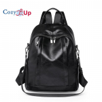 Cozy Up PU-seljakott Retro naiste seljakott vaba aja veetmiseks, suure mahutavusega kaheotstarbeline &uuml;he &otilde;lakott Pendelkoti tekstuuriga naistekott 27x13x33cm punane