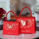 10 tk v&auml;ljal&otilde;igatud liblikas pulmakommikarp &scaron;okolaadipeo kinkekott Baby Shower kinkekarp koos k&auml;epidemega 10pcs&9x7x4cm