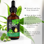 Jamaica must riitsinus&otilde;li, orgaaniline kastoor&otilde;li, k&uuml;lma musta riitsinus&otilde;li orgaaniline keha juustele nahale, massaaži&otilde;li, juukseid toitev 60 ml One Size