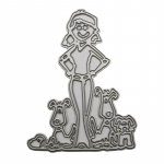 T&uuml;drukute koerte metallist l&otilde;ikamisvormid &scaron;abloonid isetegemise albumi albumi paberkaardi mall