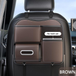 SEAMETAL PU nahast autoistme seljatoe korraldaja auto Multifunktsionaalne suure mahutavusega hoiukott hall v&auml;rv