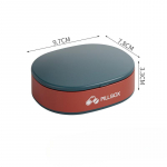 Kaasaskantav pillikarp, suletud pillikarp, reisi-meditsiinikarp kommikarp Mitme kambriga veekindel hoiustamispillikarp 9.7*7.8*3.3cm valge