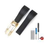 Kella rihm 20mm Looduslik Pehme Silikoonkummist Kella Rihm Rolexile Daytona Submariner GMT OYSTERFLEX K&auml;ev&otilde;ru Kokkupandav Pandlaga 20mm