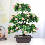 Kunstlik bonsai simulatsioon roheliste taimede plastist puuviljade lillede elutoa t&ouml;&ouml;laua simulatsioon Large peach