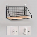 1tk rippuv hoiuriiul, ujuv riiul, seinale kinnitatav, sobib vannituppa, elutuppa, magamistuppa, seinakaunistuseks valge