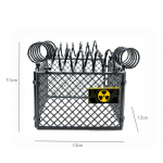 Moc Military Series logo Kaitsev v&otilde;rk ehitusplokid kana traat vedru s&otilde;jav&auml;eline seinastseen kokkupanek Ehitusplokid m&auml;nguasjad