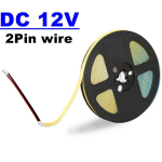 400Leds/M 5MM DC 5V/12V LED COB-riba soe valge sinine LED-ribavalgus teleri taustavalgustuslint Kodukaunistuse lamp 5m LED-stringvalgusti 2Pin wire 0.5M soe valge v&auml;rv