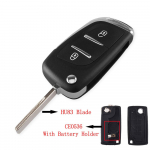 2/3 nupuga modifitseeritud kaugjuhtimispuldiga autov&otilde;tme&uuml;mbris Peugeot 307 408 308 4007 3008 jaoks Citroen C2 C3 C4 C5 C6 Picasso CE0536 2 Buttons HU83