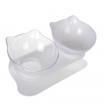 Kassikauss Kutsika Kahekordne Veekauss V&auml;ikestele Kassidele Koertele Kutsikale Libisemisvastane Kallutusvastane S&ouml;&ouml;dak&uuml;na K&otilde;rgendatud Kausid Chihuahua Lemmikloomatarvikud puhas