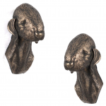 Bedlington Terrier, Rothbury Terrier, Rodbery Terrier - Dog statue, hanging bust, unique decoration for dog lover by Art-Dog brand