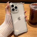 Luksuslik p&otilde;rutuskindel l&auml;bipaistev &uuml;mbris iPhone'ile 16 15 14 13 12 11 Pro Max X Xs XR Max 7 8 Plus kaitseraua &uuml;mbriste kate iPhone 16 puhas