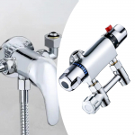 Thermostatic Shower Faucet Valve , Alloy, Easy to Use Parts for Bathroom