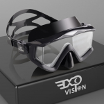 T&auml;iskasvanute sukeldumismask Pano 3 panoraamkarastatud klaasist snorgeldamismask, esmaklassilised ujumisprillid ninakattega snorgeldamiseks