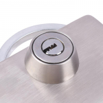 Lukuklaasist ukselukk 8-12 mm paksusele raamita kahekordse kiige- v&otilde;i l&uuml;kandukse jaoks karastatud klaasist ukseklaasist ukseluku h&otilde;bedane lukukomplekt