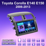 2 DIN Android autoraadio Toyota Corolla E140 E150 2006-2013 jaoks Multimeediam&auml;ngija Peaseade Stereo GPS Navigatsioon WIFI 1+16GB 1+16GB