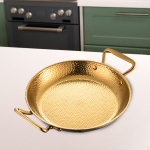 Esmaklassiline roostevabast terasest pann maitsvate paella- ja grillroogade jaoks 20cm