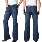 Teksad Meeste Meeste Laiendatud Teksad Saabas L&otilde;igatud Jalg laienenud Meeste Disainer Klassikalised Denim Teksad K&otilde;rge v&ouml;&ouml;kohaga venivad lahtised sinised teksad 28 tumesinine v&auml;rv