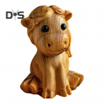 T&auml;htkuju loomakujuke k&auml;sit&ouml;&ouml;na valmistatud puidust Hiina sodiaagim&auml;rgid Multifunktsionaalne mini sodiaagilaua kaunistus kingitus sodiaagihuvilistele G