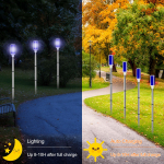 10 tk P&auml;ikeseenergial t&ouml;&ouml;tavad s&otilde;iduteem&auml;rgised Peegeldavad s&otilde;iduteetuled Sinised maastiku s&otilde;idutee helkurid lume jaoks V&auml;lis&otilde;u Pa