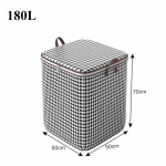 Houndstoothi ​​hoiukarbid, riidetekkide hoiukotid, k&auml;epidemetega hoiukonteinerid, kapi korrastajad 180L