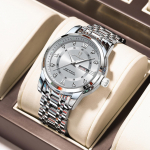 Tippbr&auml;nd Meeste Luksuskell Roostevabast Terasest Helendav Kell Vabaaja &Scaron;ikk 3ATM Veekindel V&auml;lispordi Kell