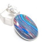Natural Rainbow Calsilica 925 Sterling Silver Jewelry Pendant 1.77 v5p29