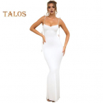 Daami &otilde;htukleit 3D roosikaunistusega spagetirihm, seljata, varrukateta V-kaelusega, &otilde;hukese kehaehitusega kokteilipeokleit, daami pidulik pulmakleit. S punane