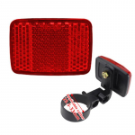 Jalgratta juhtraua helkur Peegeldav eesmine tagumine hoiatusvalgusti ohutusobjektiiv punane