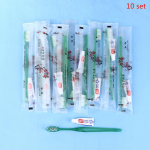 10 tk &uuml;hekordselt kasutatav El hambahari kaasaskantav reisihambahari hambapastaga 10 pcs